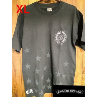 クロムハーツ(Chrome Hearts)の美品 正規品 CHROME HEARTS クロムハーツ ロゴ スター プリントT(Tシャツ/カットソー(七分/長袖))