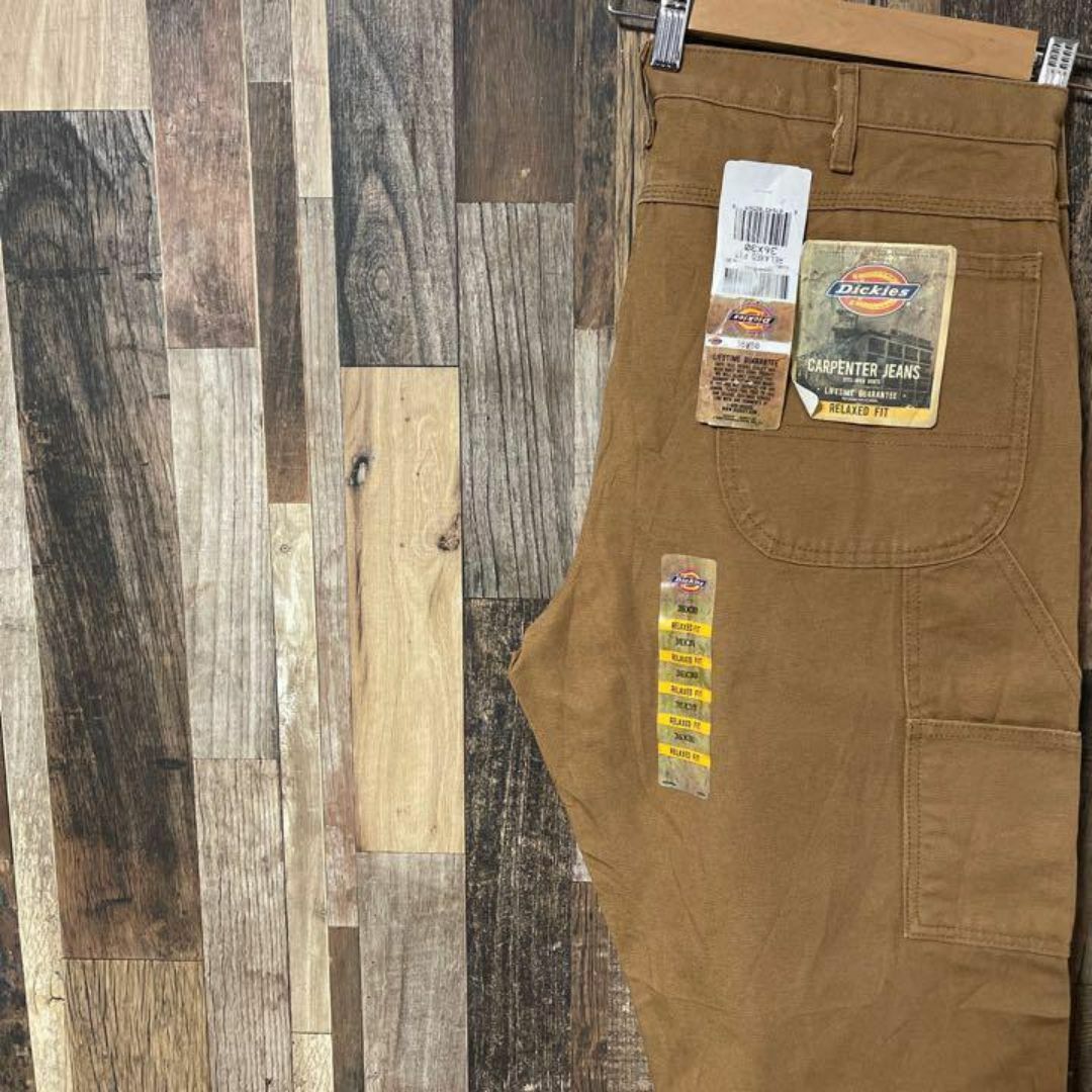 Dickies(ディッキーズ)のディッキーズ ダック地 メンズ XL 36 ブラウン 極太 バギー パンツ 古着 メンズのパンツ(ワークパンツ/カーゴパンツ)の商品写真