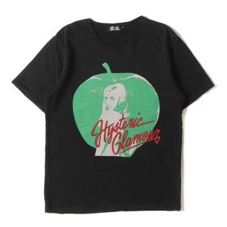 HYSTERIC GLAMOUR - HYSTERIC GLAMOUR ヒステリックグラマー Tシャツ サイズ:S グラフィック ガール ウーマン ロゴ クルーネック 半袖Tシャツ / トップス ショートスリーブ スウェット Y2K 裏パイル 裏毛 ブラック 黒 日本製 【メンズ】【中古】