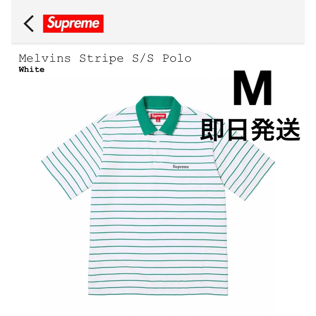 Supreme(シュプリーム)のSupreme x Melvins Stripe S/S Polo White メンズのトップス(Tシャツ/カットソー(半袖/袖なし))の商品写真