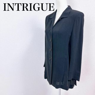 ■INTRIGUE イントゥリーグ シルク シアーロングジャケット(その他)