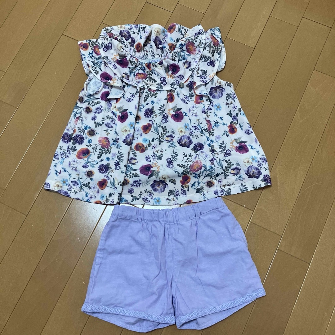 ANNA SUI mini(アナスイミニ)のアナスイミニ　チュニックセットアップ　120 キッズ/ベビー/マタニティのキッズ服女の子用(90cm~)(Tシャツ/カットソー)の商品写真