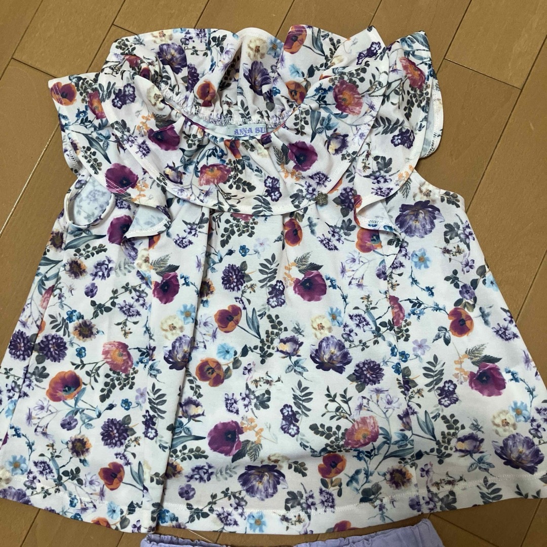 ANNA SUI mini(アナスイミニ)のアナスイミニ　チュニックセットアップ　120 キッズ/ベビー/マタニティのキッズ服女の子用(90cm~)(Tシャツ/カットソー)の商品写真