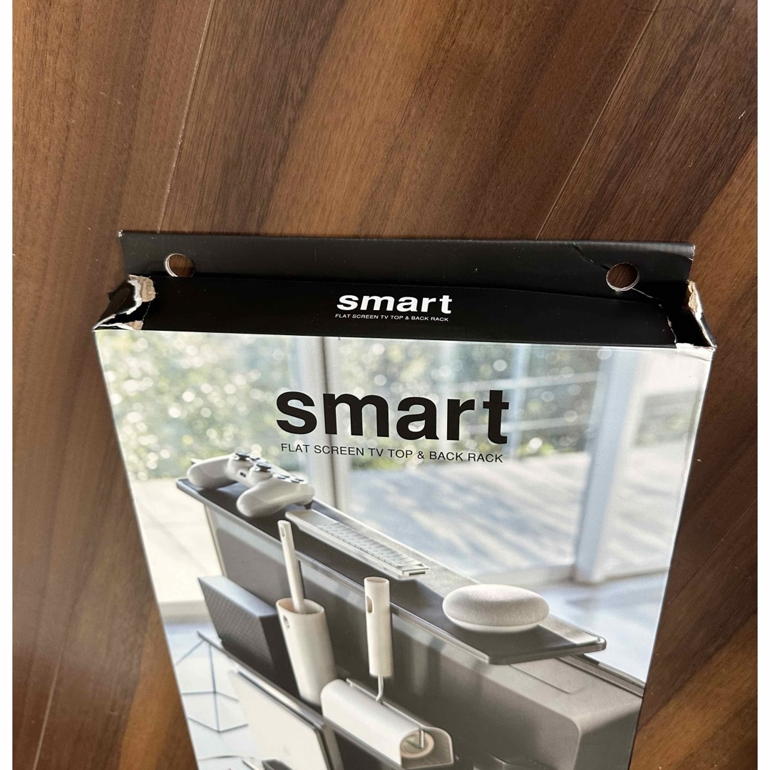 山崎実業　smart テレビ上＆裏ラック　スマート インテリア/住まい/日用品の収納家具(その他)の商品写真