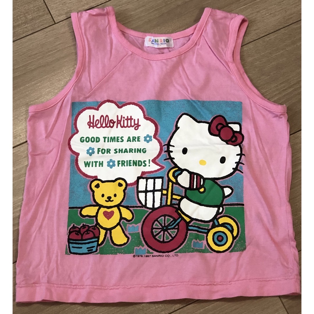 サンリオ(サンリオ)の【サイズ110】キティちゃん　半袖Tシャツ、ノースリーブカットソーなど４枚セット キッズ/ベビー/マタニティのキッズ服女の子用(90cm~)(Tシャツ/カットソー)の商品写真