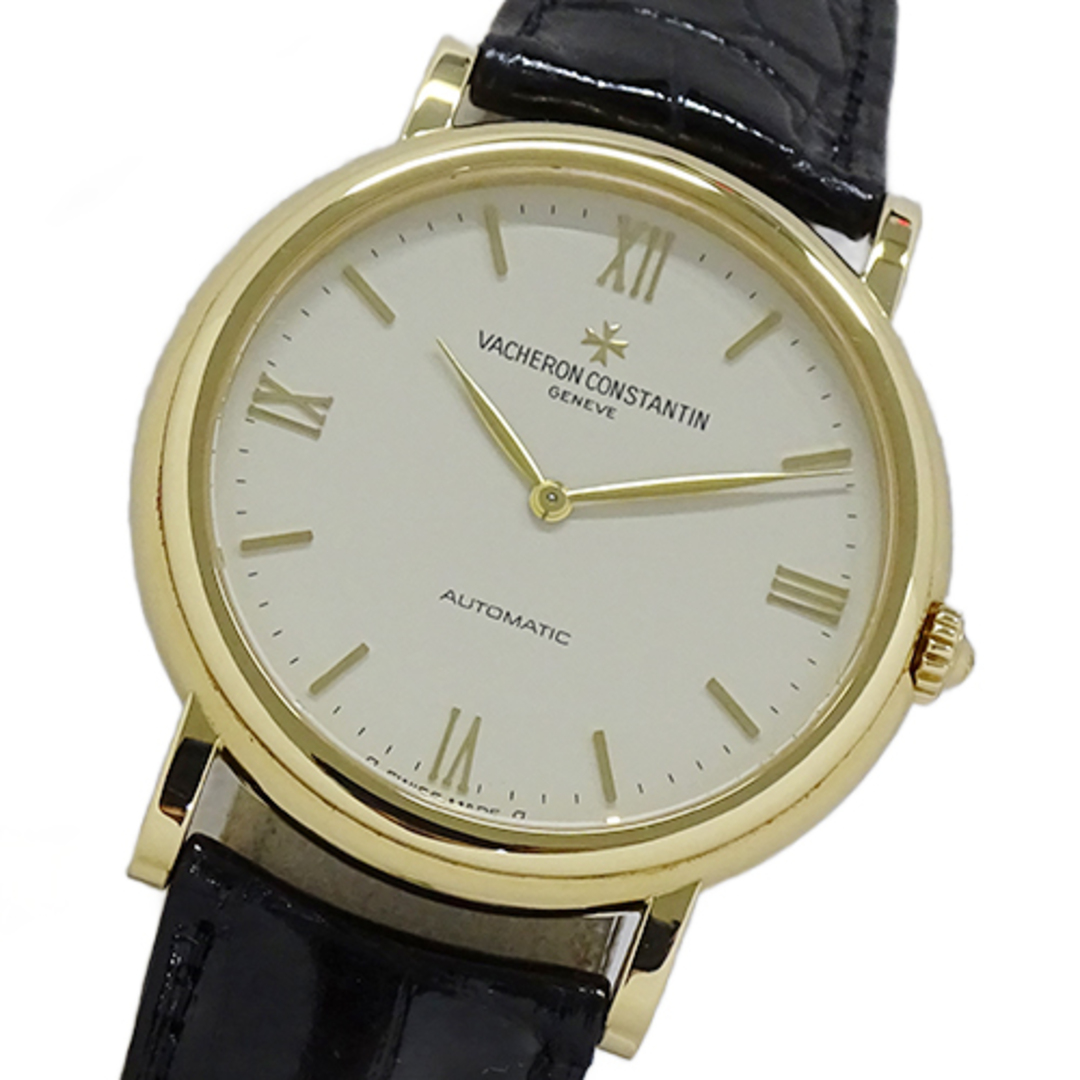 VACHERON CONSTANTIN(ヴァシュロンコンスタンタン)のヴァシュロン・コンスタンタン VACHERON CONSTANTIN シャンベラン 43039 時計 メンズ ブランド 世界200本限定 自動巻き AT 750YG レザー 裏スケ 磨き済み 【中古】 メンズの時計(腕時計(アナログ))の商品写真