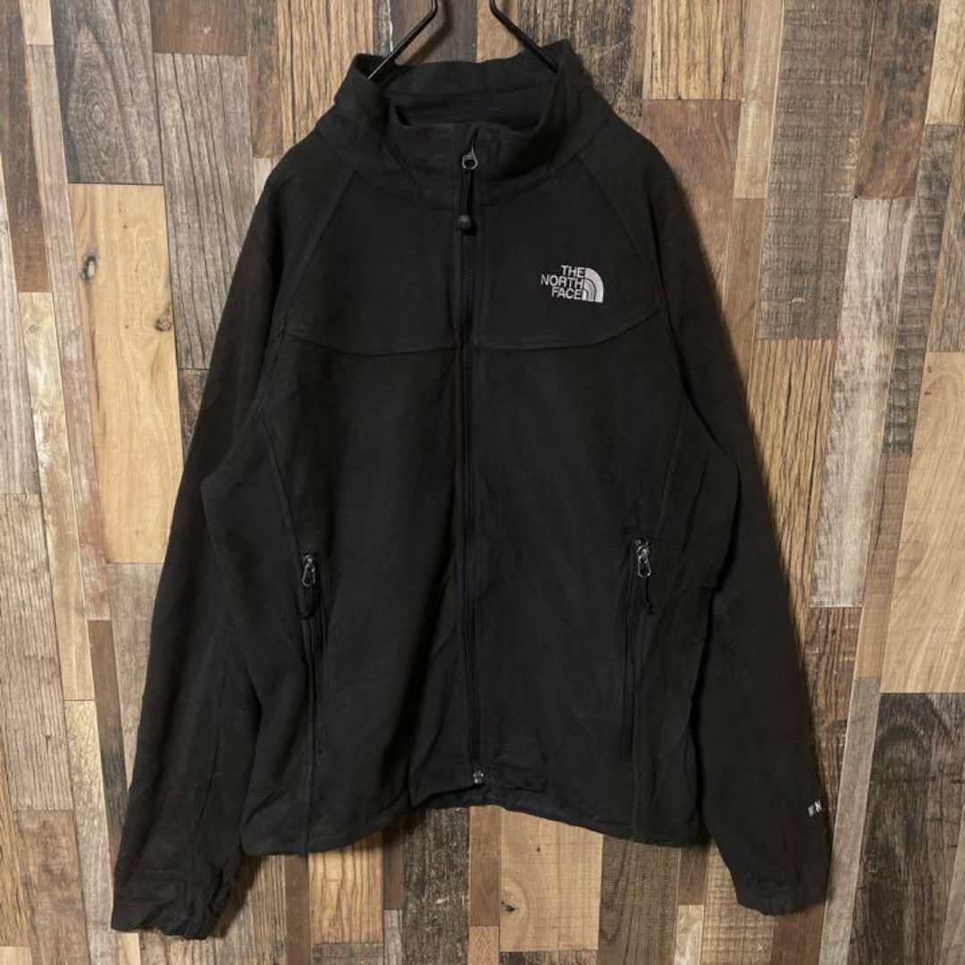 THE NORTH FACE(ザノースフェイス)のノースフェイス L メンズ ロゴ フリース USA古着 90s 長袖 ジャケット メンズのジャケット/アウター(その他)の商品写真