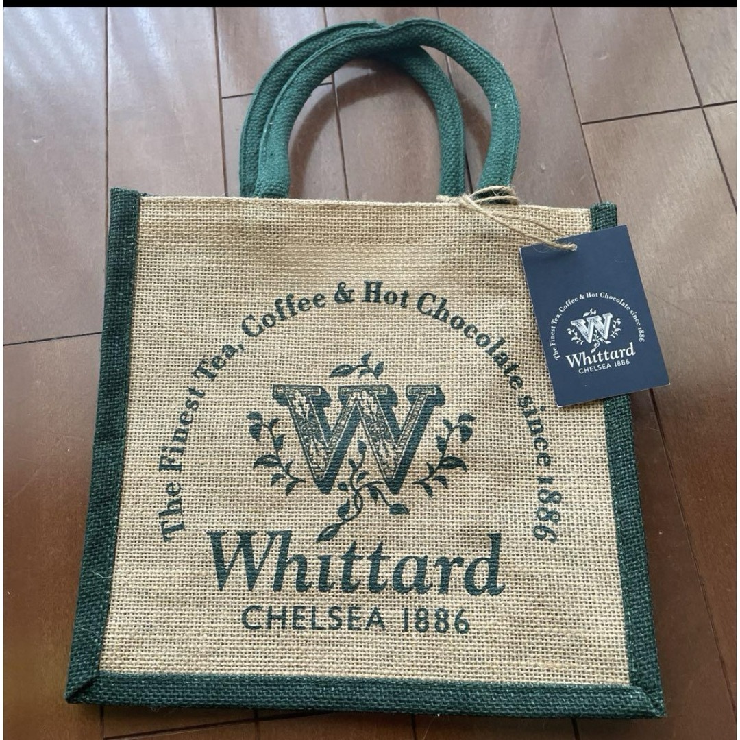 イギリス限定 whittard chelsea ジュート エコバッグ 麻素材 レディースのバッグ(エコバッグ)の商品写真