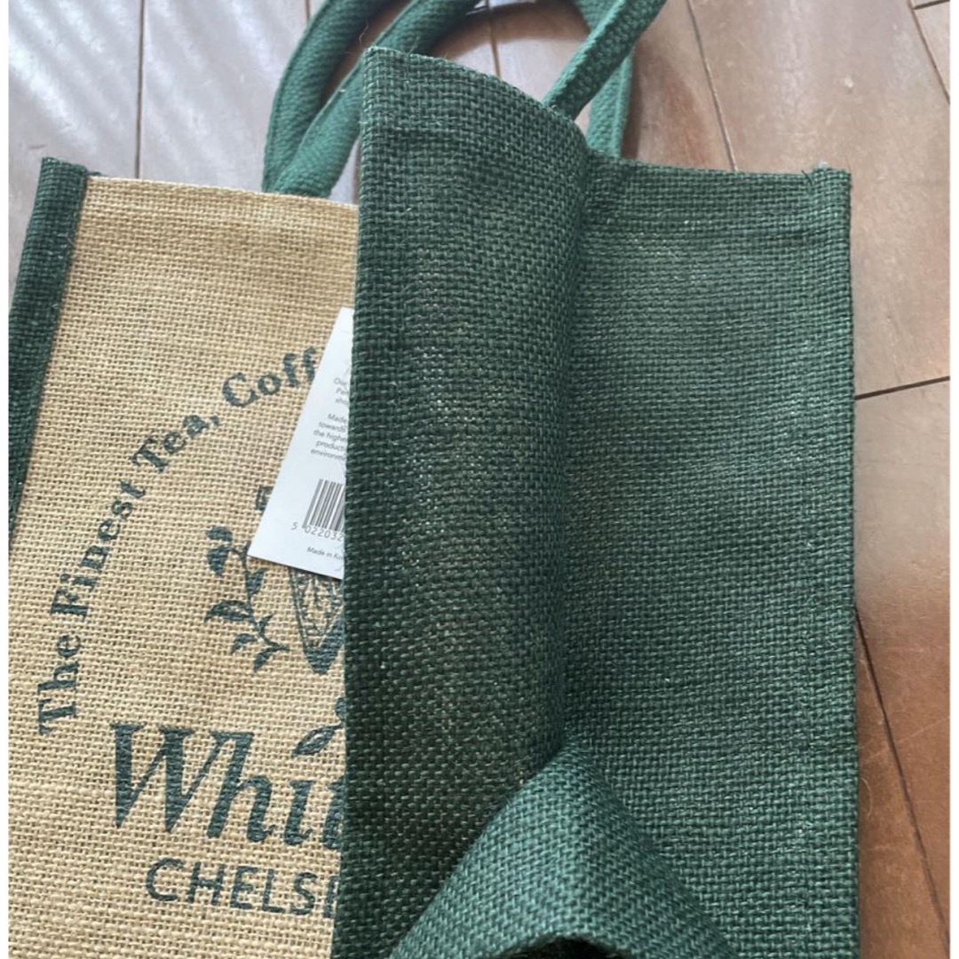 イギリス限定 whittard chelsea ジュート エコバッグ 麻素材 レディースのバッグ(エコバッグ)の商品写真