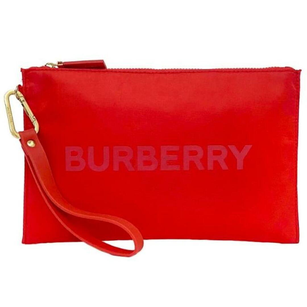 バーバリー クラッチバッグ レッド 美品 ポーチ ストラップ付 バーバリー クラッチバッグ レッド 美品 ポーチ ストラップ付