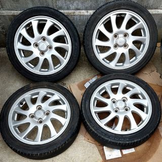 エンケイ(ENKEI)のダイハツ純正15インチ【タイヤ付き】☆165/55R15、タントカスタムRS(タイヤ・ホイールセット)