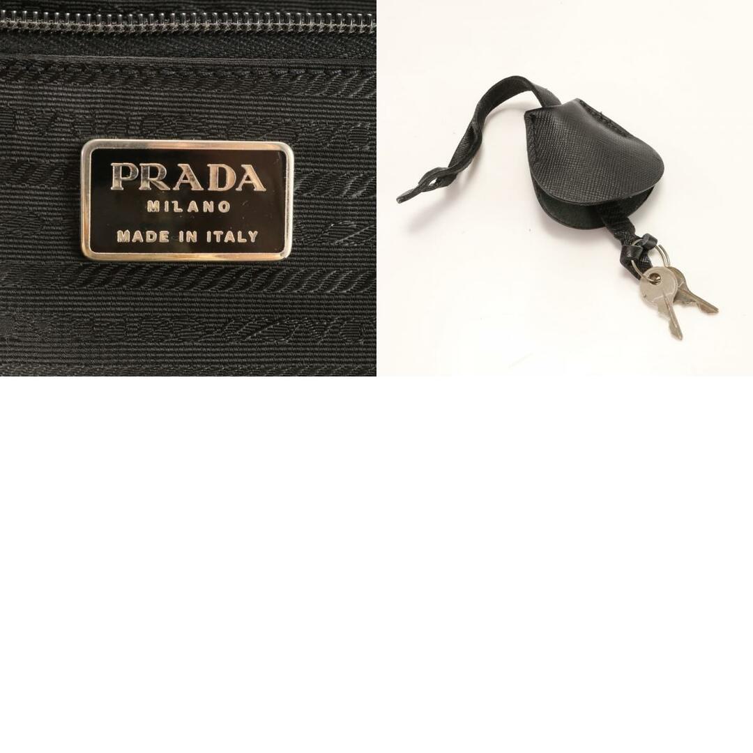 PRADA(プラダ)のプラダ テスート ナイロン 三角ロゴ レザー スーツケース キャリーケース バッグ 出張 旅行 トランク ブラック 黒 メンズ EEM AA6-1 メンズのバッグ(トラベルバッグ/スーツケース)の商品写真