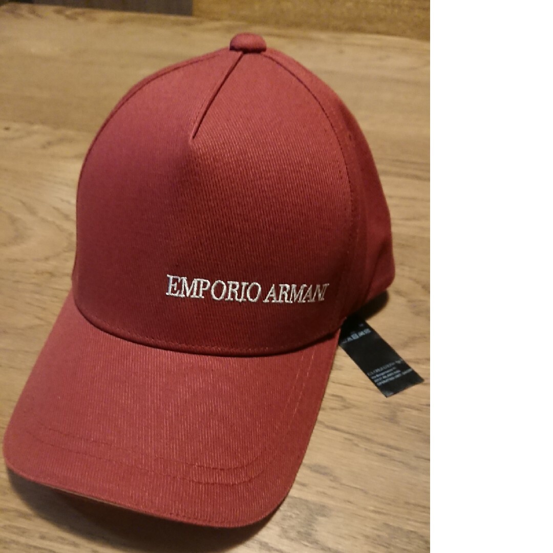 Emporio Armani(エンポリオアルマーニ)のEMPORIO ARMANI エンポリオ アルマーニ キャップ ボルドー レッド メンズの帽子(キャップ)の商品写真