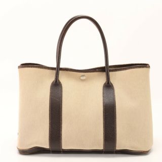 エルメス(Hermes)のエルメス □H 刻印 ガーデンパーティ PM トート バッグ ショルダー ビジネス ブラウン A4 レザー メンズ レディース EEM AA12-5(トートバッグ)