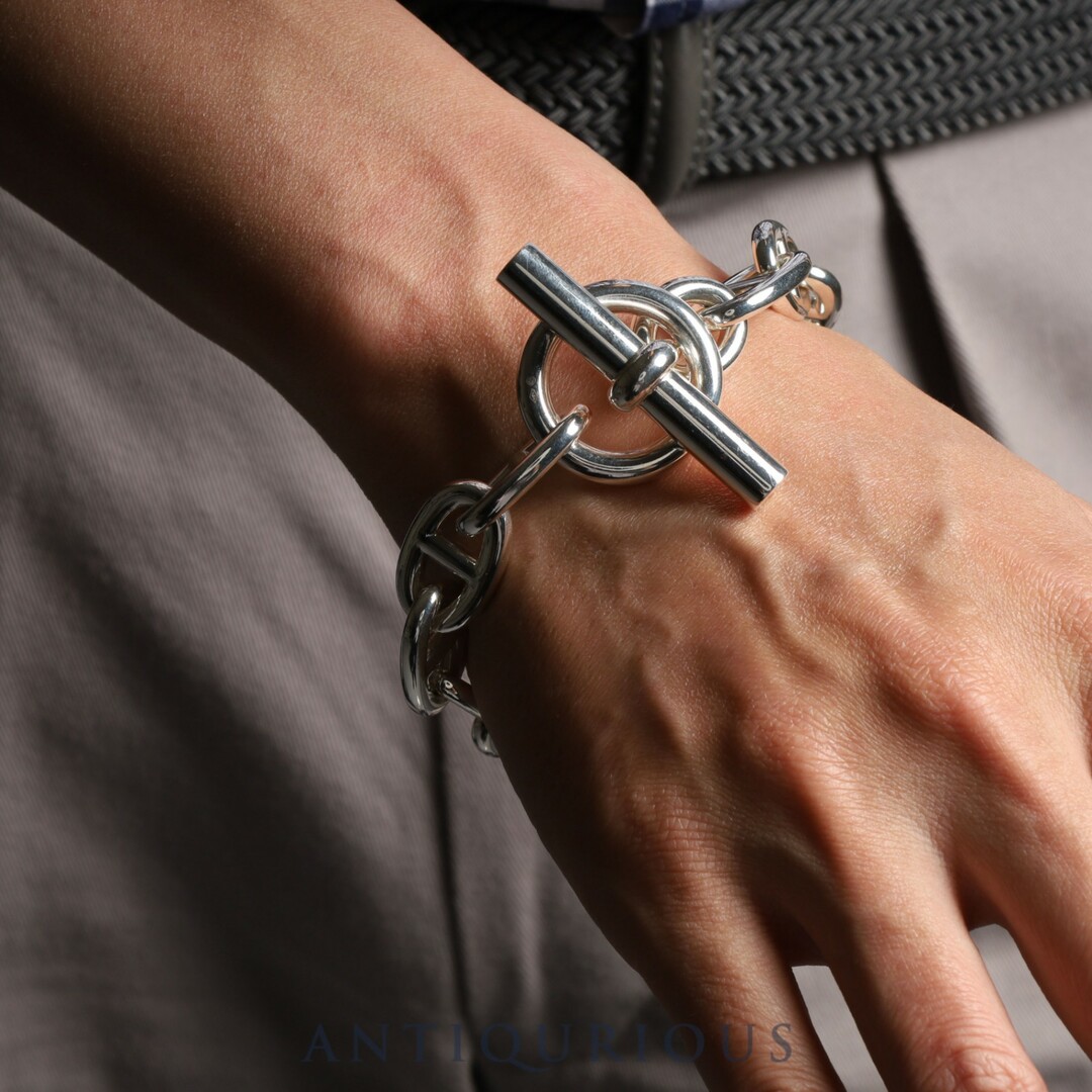 Hermes(エルメス)のHERMES エルメス ブレスレット シェーヌダンクル TGM 12コマ メンズのアクセサリー(ブレスレット)の商品写真