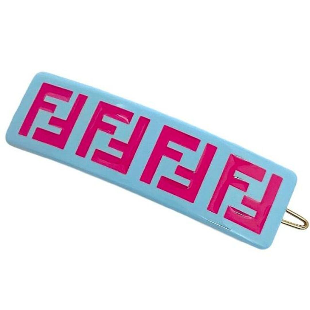 FENDI - フェンディ バレッタ ライトブルー ピンク JFP402 未 FENDI - フェンディ バレッタ ライトブルー ピンク JFP402 未