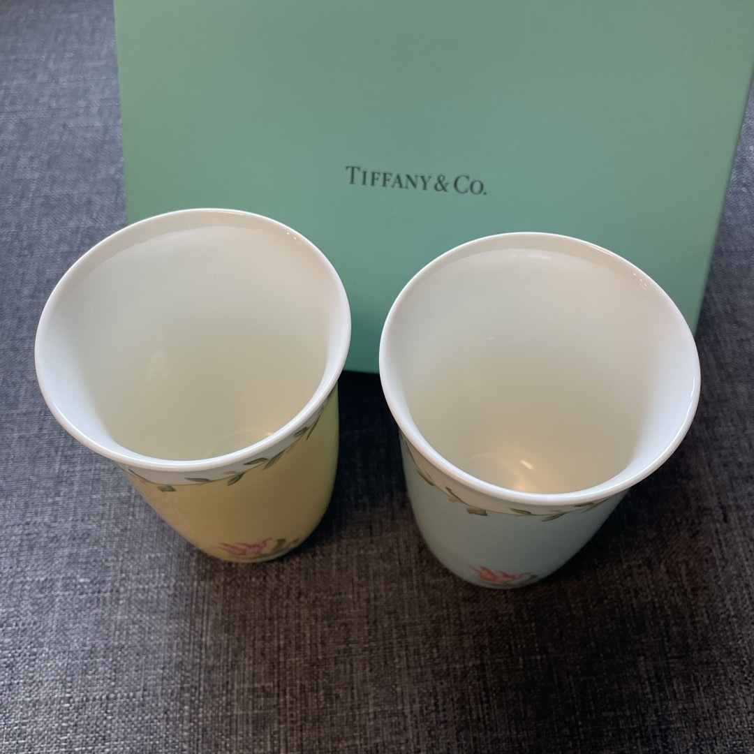 Tiffany & Co.(ティファニー)のTIFFANY&Co. ティファニー 食器 PTフリーカップセット ペア 箱有  インテリア/住まい/日用品のキッチン/食器(グラス/カップ)の商品写真