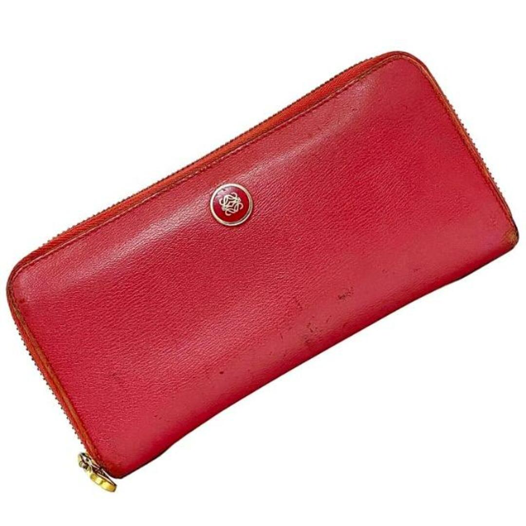 LOEWE - ロエベ ラウンドファスナー 長財布 ピンク アナグラム LOEWE - ロエベ ラウンドファスナー 長財布 ピンク アナグラム