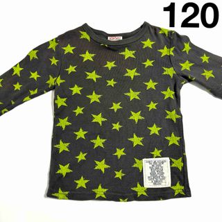 ● DILASH ディラッシュ 星 総柄 ロンT 120 USED ●(Tシャツ/カットソー)