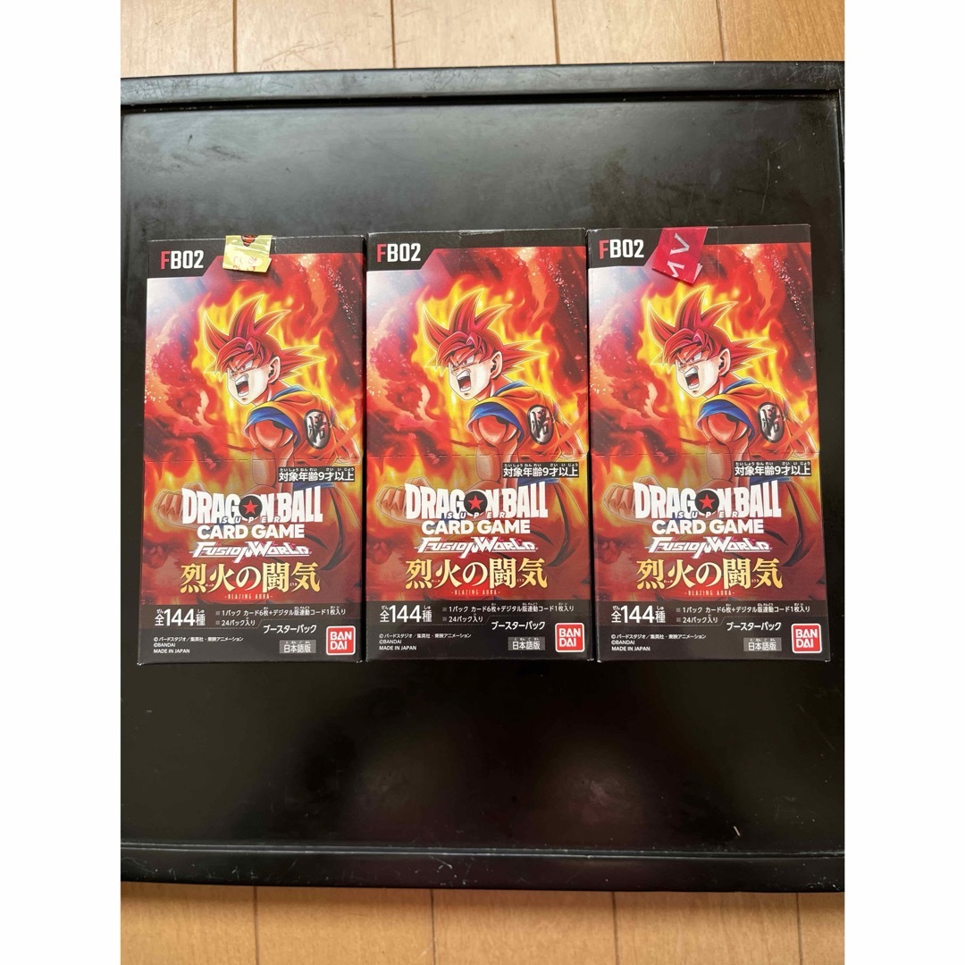 ドラゴンボールカードゲーム  フュージョンワールド　烈火の闘気　3box