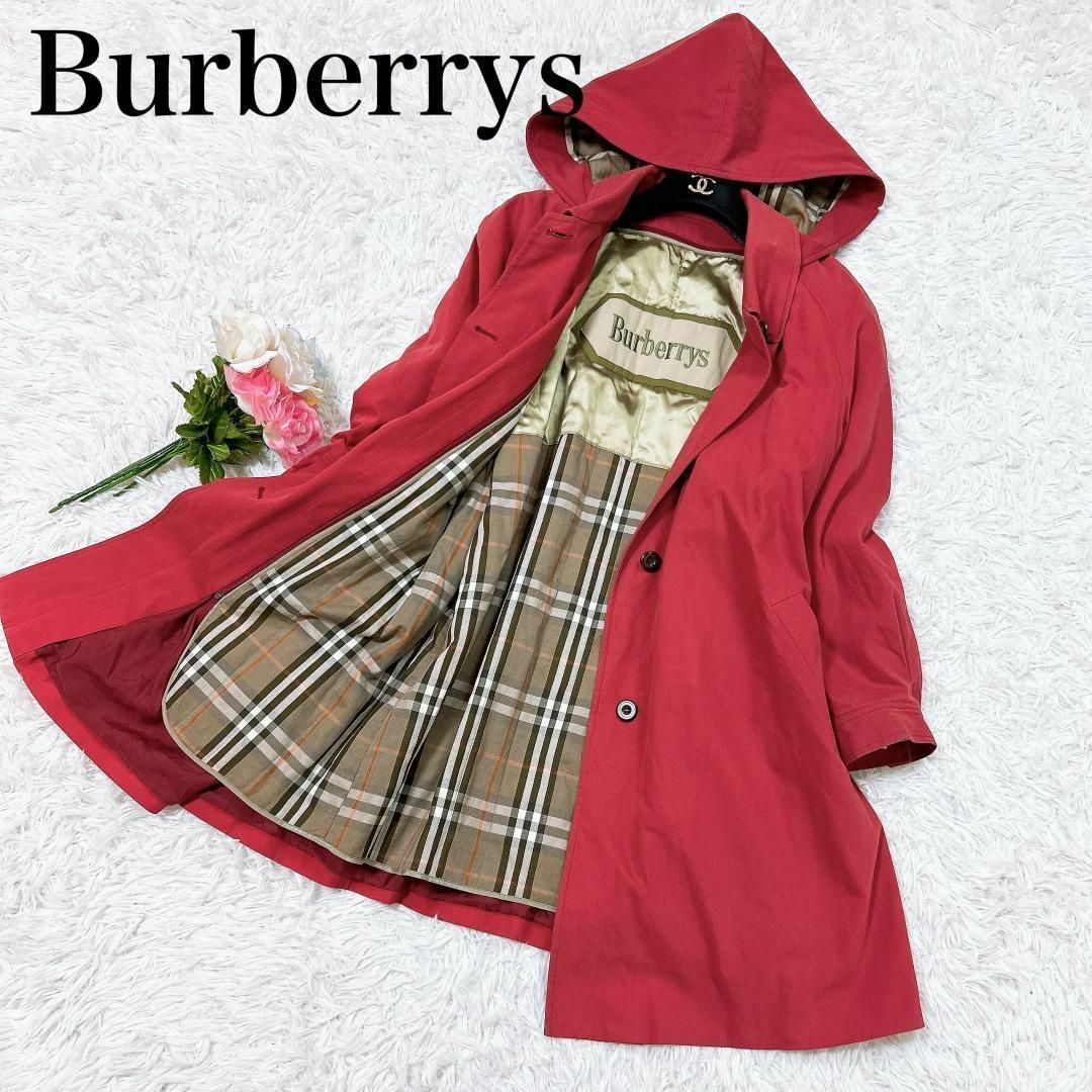 BURBERRY(バーバリー)の■BURBERRY ノバチェックライナー付 フーデットコート 15BR レディースのジャケット/アウター(その他)の商品写真