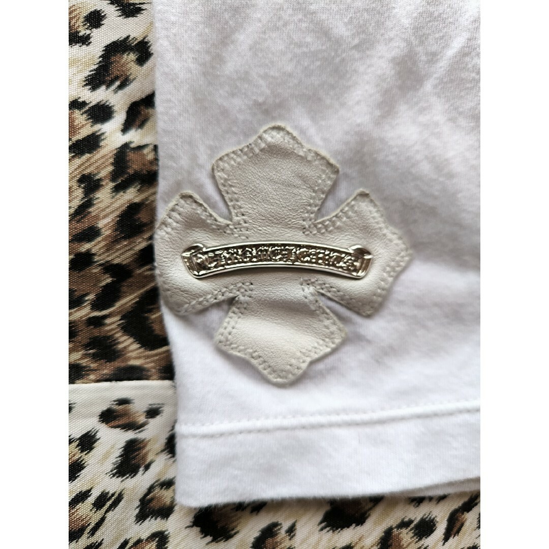 Chrome Hearts(クロムハーツ)の激レア CHROME HEARTS クロムハーツ ヘンリーネックT  シルバー メンズのトップス(Tシャツ/カットソー(七分/長袖))の商品写真