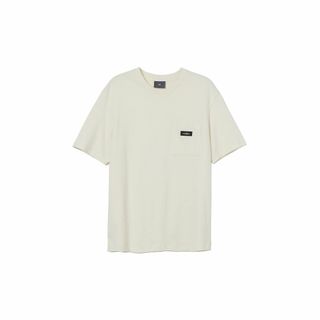 H&M - H&M テキストワッペン付き ポケットTシャツ クリームXL