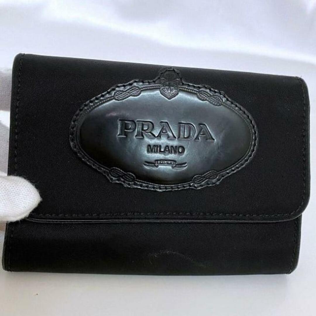プラダ 三つ折り 財布 ブラック NERO コンパクト ナイロン プラダ 三つ折り 財布 ブラック NERO コンパクト ナイロン
