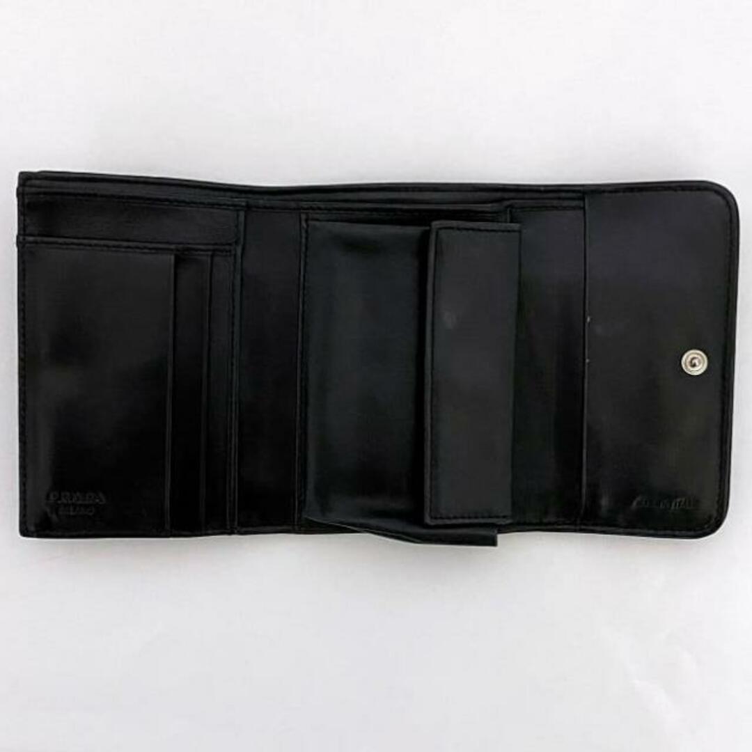 プラダ 三つ折り 財布 ブラック NERO コンパクト ナイロン プラダ 三つ折り 財布 ブラック NERO コンパクト ナイロン