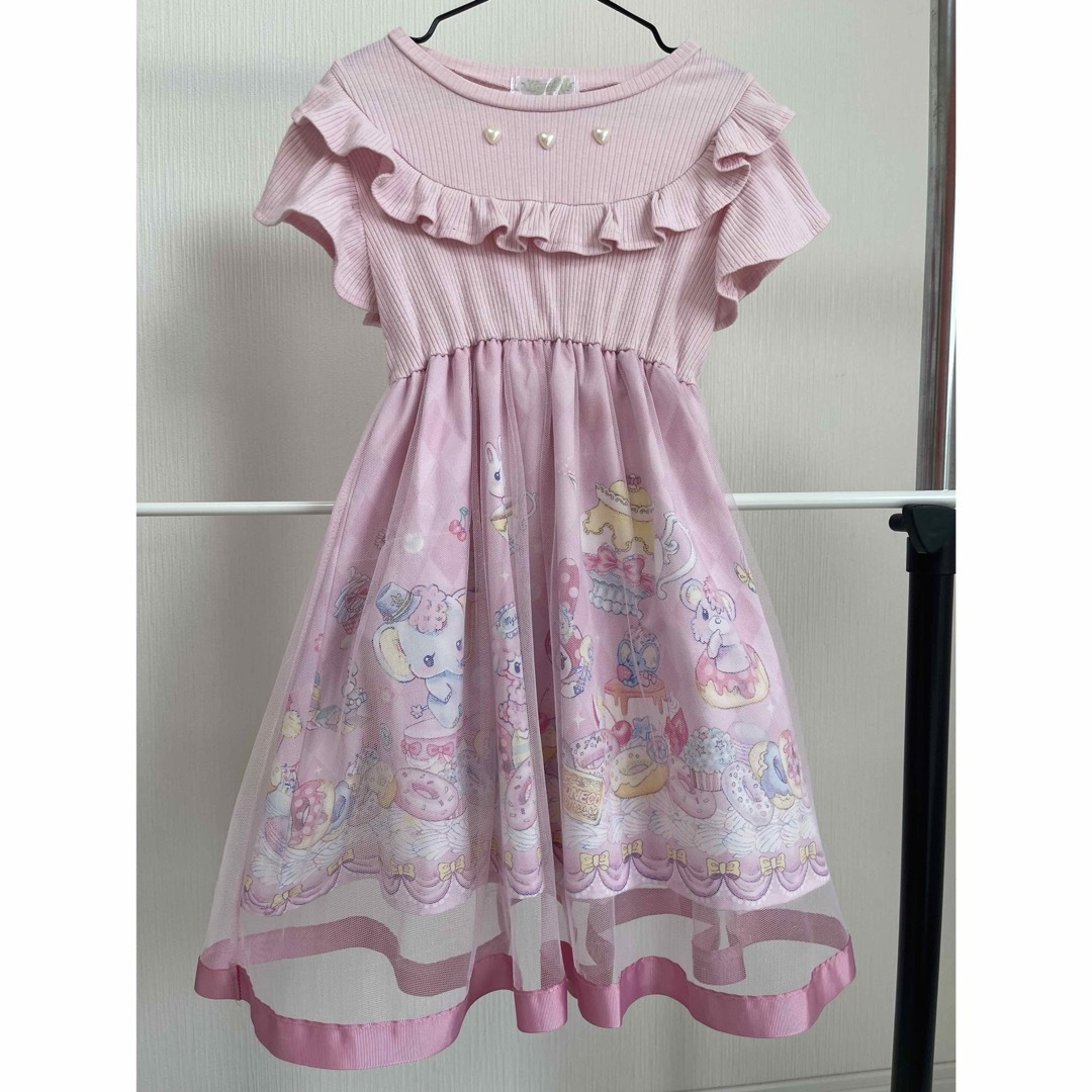 サンリオ(サンリオ)のマイメロ・ワンピース キッズ/ベビー/マタニティのキッズ服女の子用(90cm~)(ワンピース)の商品写真