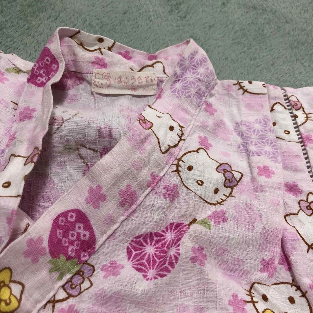 きてぃちゃん　甚平 キッズ/ベビー/マタニティのキッズ服女の子用(90cm~)(甚平/浴衣)の商品写真