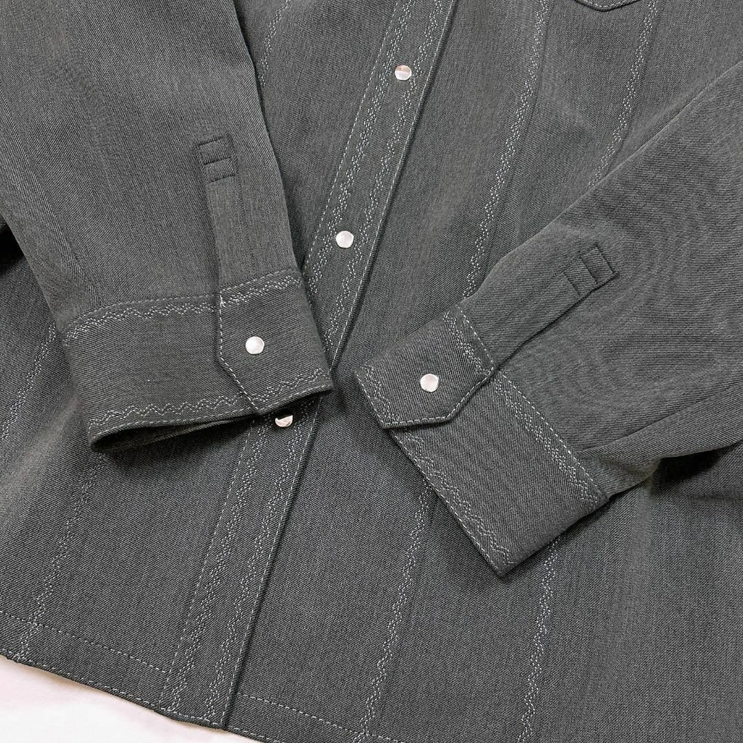 leilian(レリアン)の■レリアン デザイン刺繍 ブルゾン シャツ ジャケット スナップボタン レディースのジャケット/アウター(その他)の商品写真