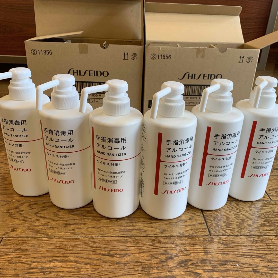 SHISEIDO (資生堂)(シセイドウ)の手指消毒用アルコール【資生堂】500ml 3本✖️2セット６本 インテリア/住まい/日用品の日用品/生活雑貨/旅行(日用品/生活雑貨)の商品写真