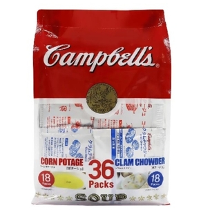 キャンベル(キャンベル)のCampbells キャンベル コーンポタージュ＆クラムチャウダー 合計 ３６袋(その他)