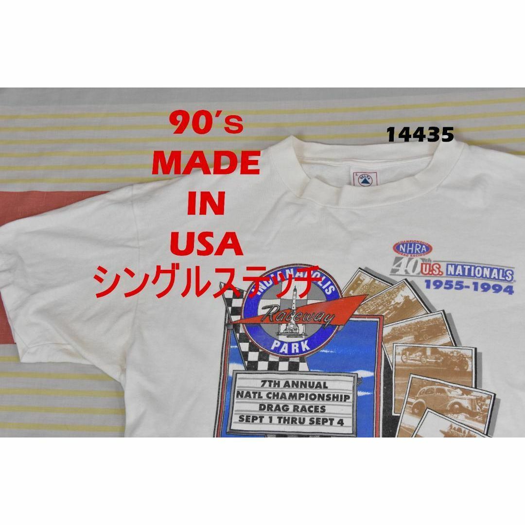 90s インディTシャツ 14315 USA製 シングルステッチ 綿100％ メンズのトップス(Tシャツ/カットソー(半袖/袖なし))の商品写真