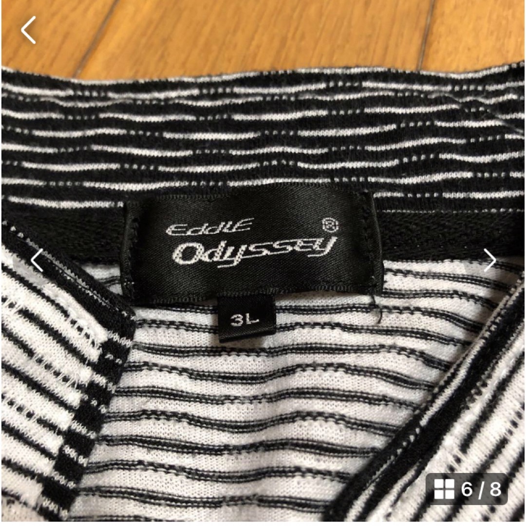 美品　eddie odyssey7分袖シャツ　3L メンズのトップス(Tシャツ/カットソー(七分/長袖))の商品写真