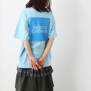 RODEO CROWNS - ロデオクラウンズ スクウェアボックスロゴTシャツ