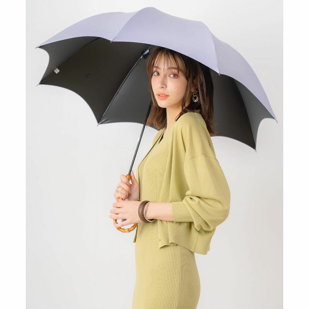【色: 無地【52】パープル】[マコッカ] 完全遮光 UVカット100% 晴雨兼 レディースのファッション小物(その他)の商品写真