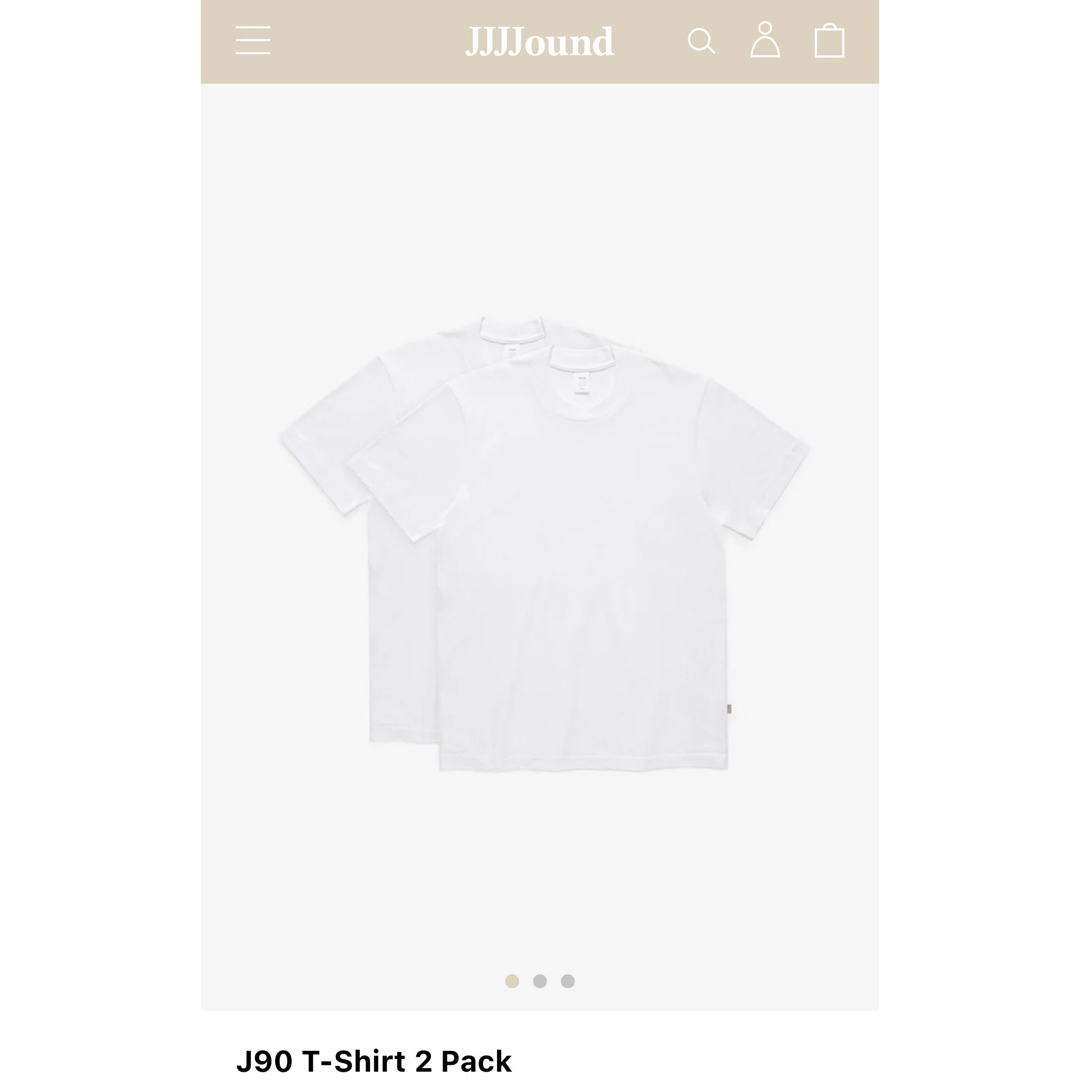 JJJJound J90T-Shirt ジョウンド　Tシャツ　XXL 1枚 メンズのトップス(Tシャツ/カットソー(半袖/袖なし))の商品写真