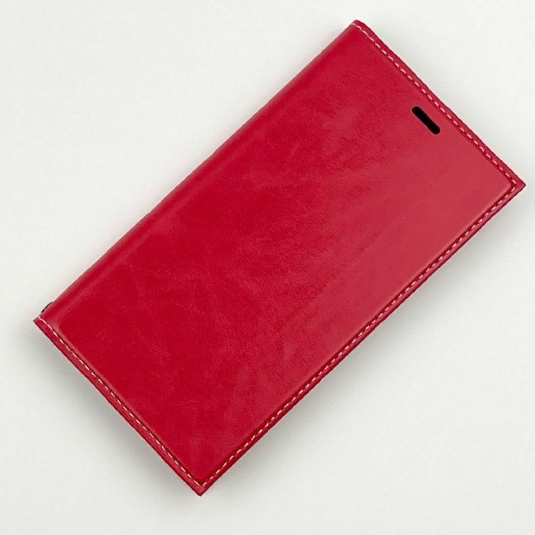 新品 iPhone 11 pro 5.8 スタンド 手帳型 ケース 赤 レッド スマホ/家電/カメラのスマホアクセサリー(iPhoneケース)の商品写真
