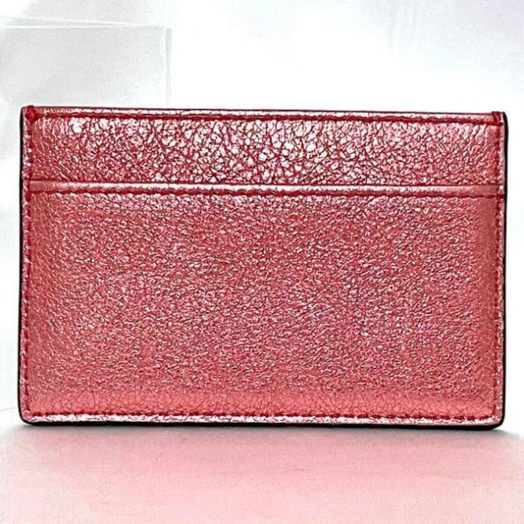JIMMY CHOO - ジミーチュウ カードケース メタリックピンク 美品 JIMMY CHOO - ジミーチュウ カードケース メタリックピンク 美品
