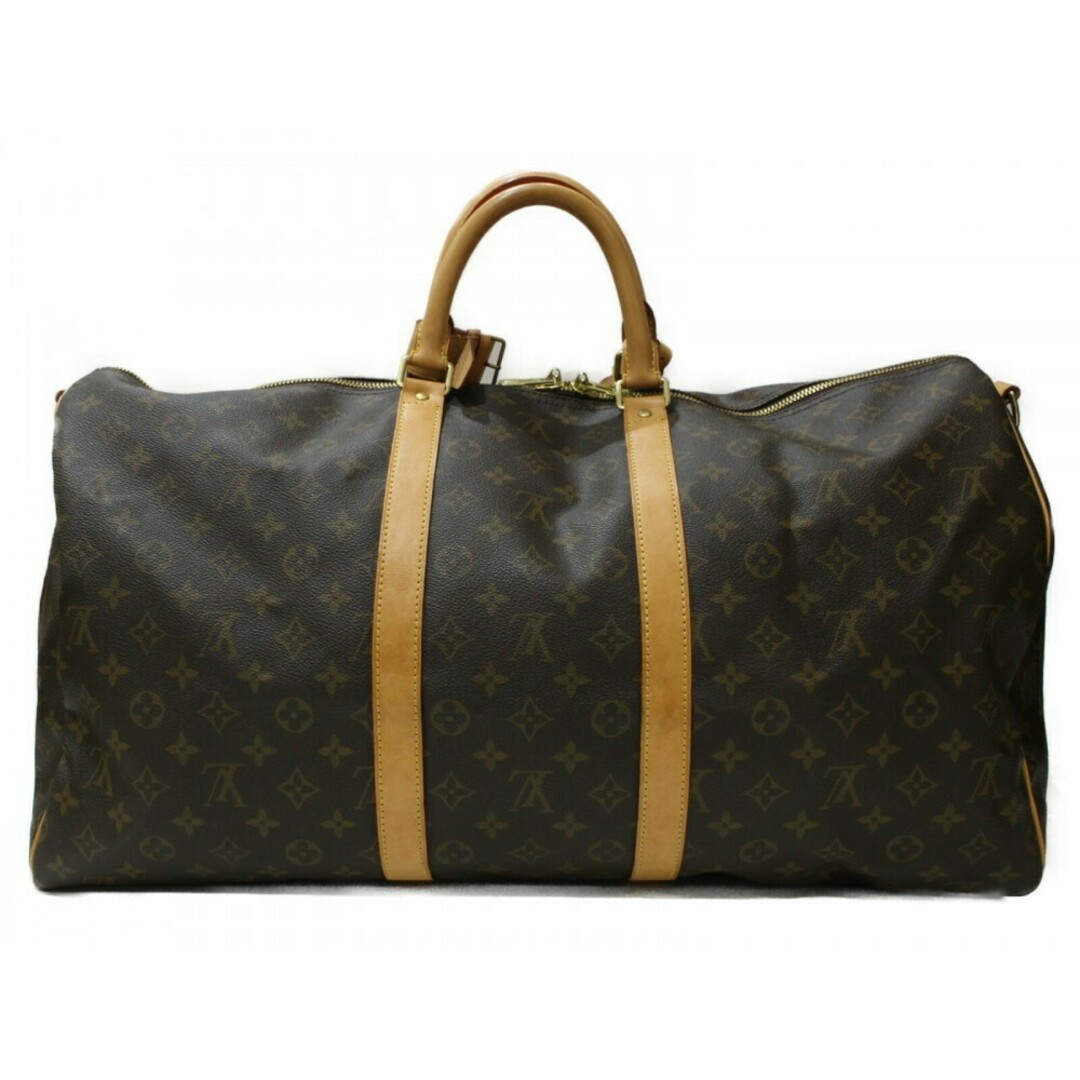 LOUIS VUITTON(ルイヴィトン)のLOUIS VUITTON　ルイヴィトン　キーポルバンドリエール55　M41414　ボストンバッグ　旅行バッグ　ショルダーバッグ　モノグラム　ブラウン　イニシャル入り　メンズ　レディース　ユニセックス　ギフト　プレゼント包装可【中古】松前R56号店 メンズのバッグ(ボストンバッグ)の商品写真