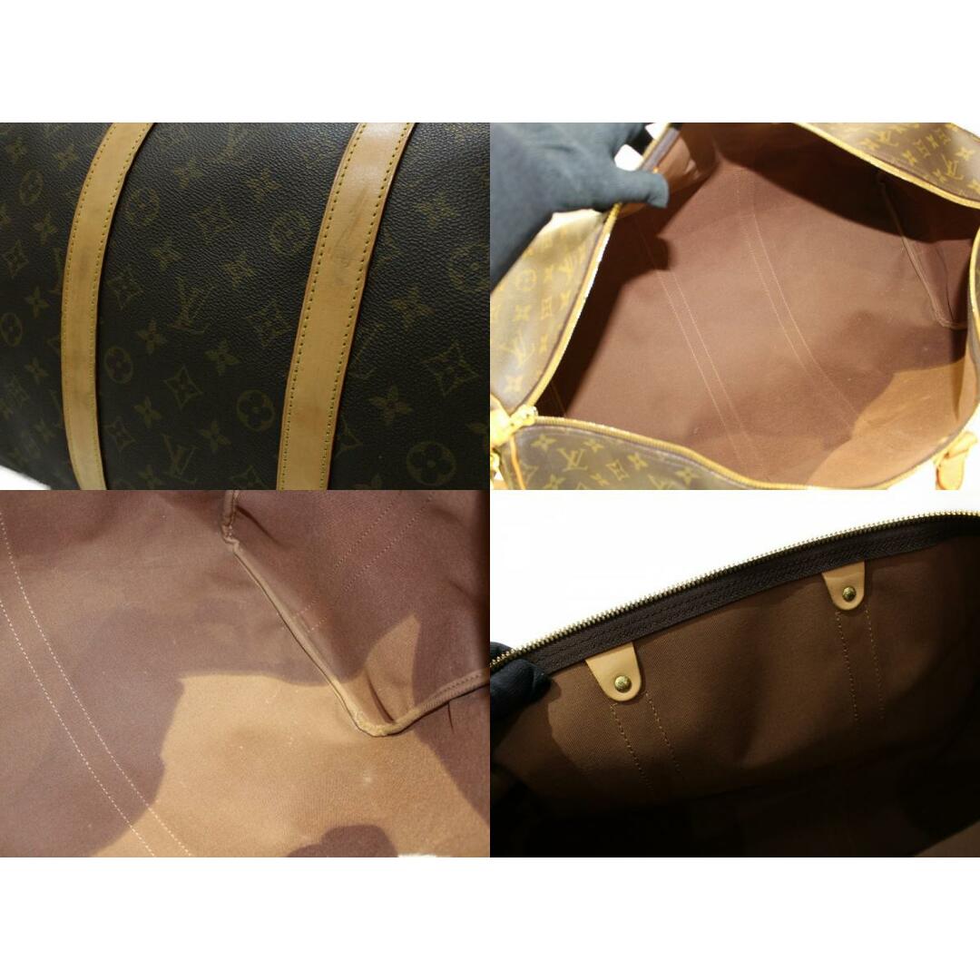 LOUIS VUITTON(ルイヴィトン)のLOUIS VUITTON　ルイヴィトン　キーポルバンドリエール55　M41414　ボストンバッグ　旅行バッグ　ショルダーバッグ　モノグラム　ブラウン　イニシャル入り　メンズ　レディース　ユニセックス　ギフト　プレゼント包装可【中古】松前R56号店 メンズのバッグ(ボストンバッグ)の商品写真