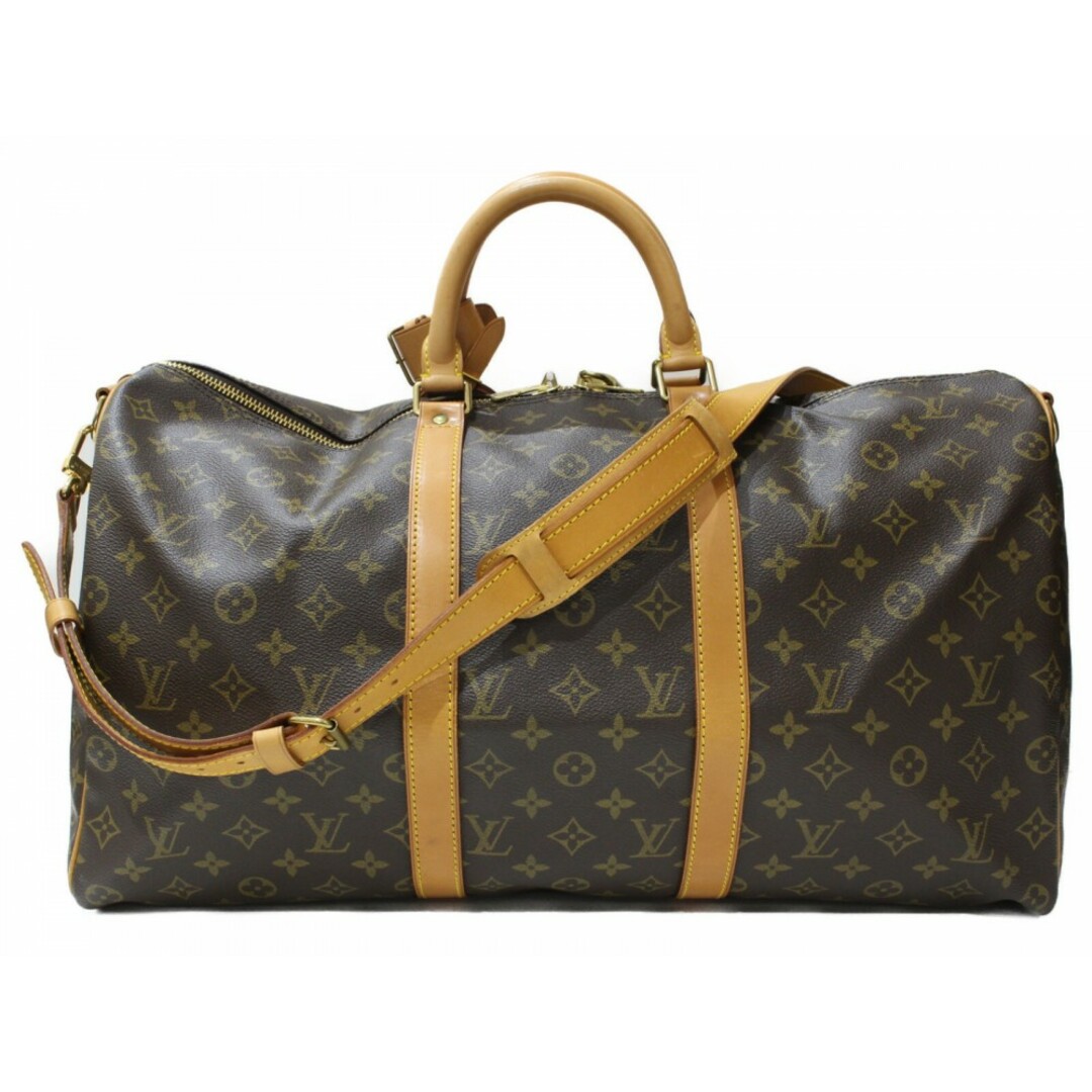 LOUIS VUITTON(ルイヴィトン)のLOUIS VUITTON　ルイヴィトン　キーポルバンドリエール50　M41416　ボストンバッグ　旅行バッグ　ショルダーバッグ　モノグラム　ブラウン　カデナ　鍵欠品　メンズ　レディース　ユニセックス　ギフト　プレゼント包装可【中古】松前R56号店 メンズのバッグ(ボストンバッグ)の商品写真