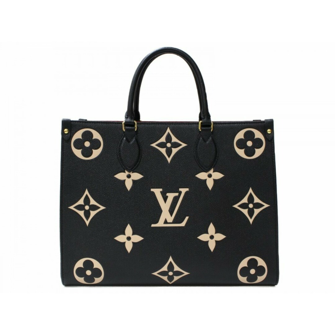 LOUIS VUITTON(ルイヴィトン)の【箱・布袋あり】LOUIS VUITTON　ルイヴィトン　オンザゴーMM　M45495　トートバッグ　ショルダーバッグ　モノグラム・アンプラント　バイカラー　ブラック×ベージュ　メンズ　レディース　ユニセックス　ギフト　プレゼント包装可【中古】松前R56号店 メンズのバッグ(トートバッグ)の商品写真