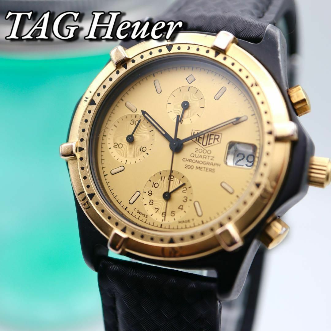 TAG Heuer(タグホイヤー)の美品 TAG HEUER 2000シリーズ クロノグラフ メンズ腕時計 495 メンズの時計(腕時計(アナログ))の商品写真