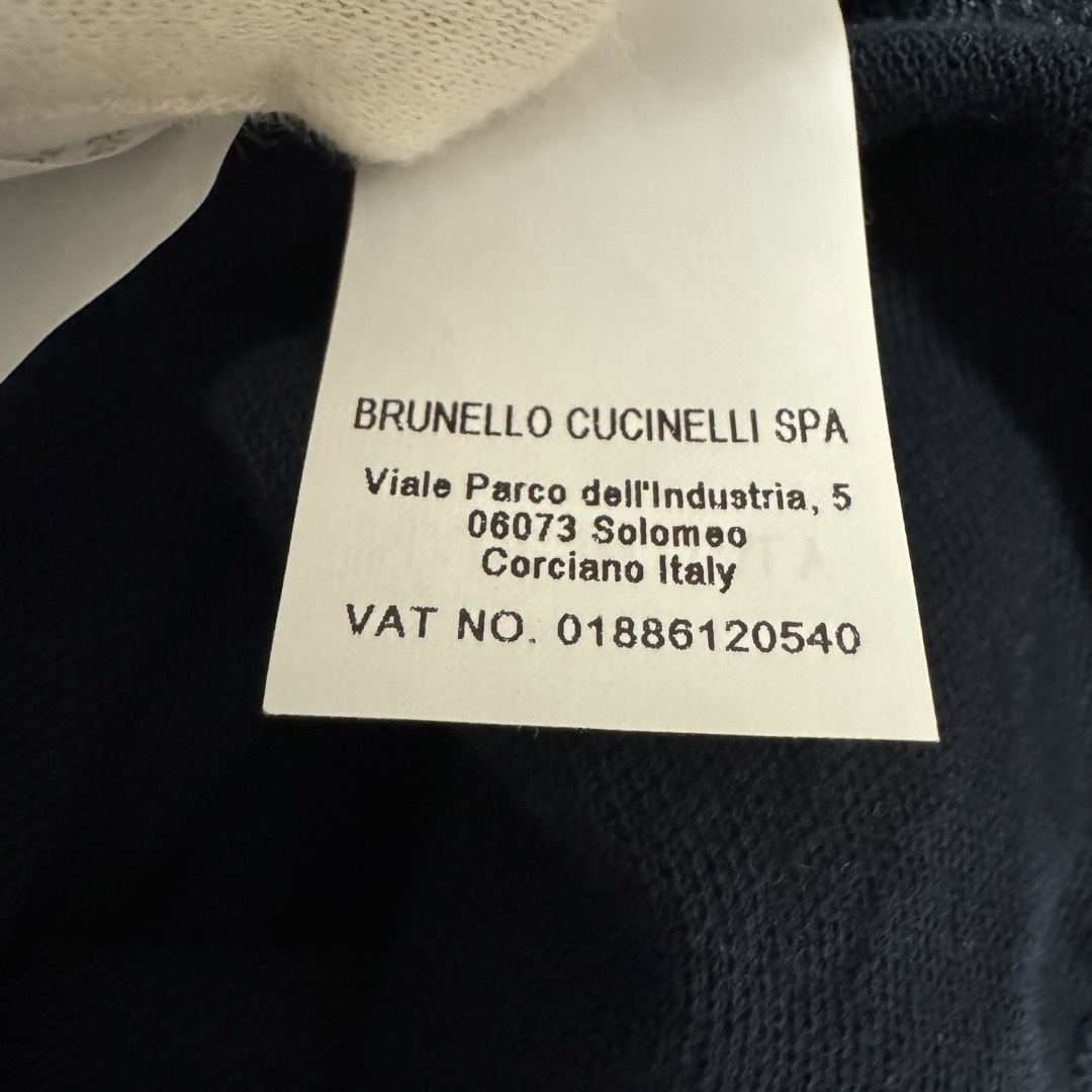 BRUNELLO CUCINELLI(ブルネロクチネリ)のBRUNELLO CUCINELLI ショートスリーブポロシャツ ネイビー XS メンズのトップス(ポロシャツ)の商品写真