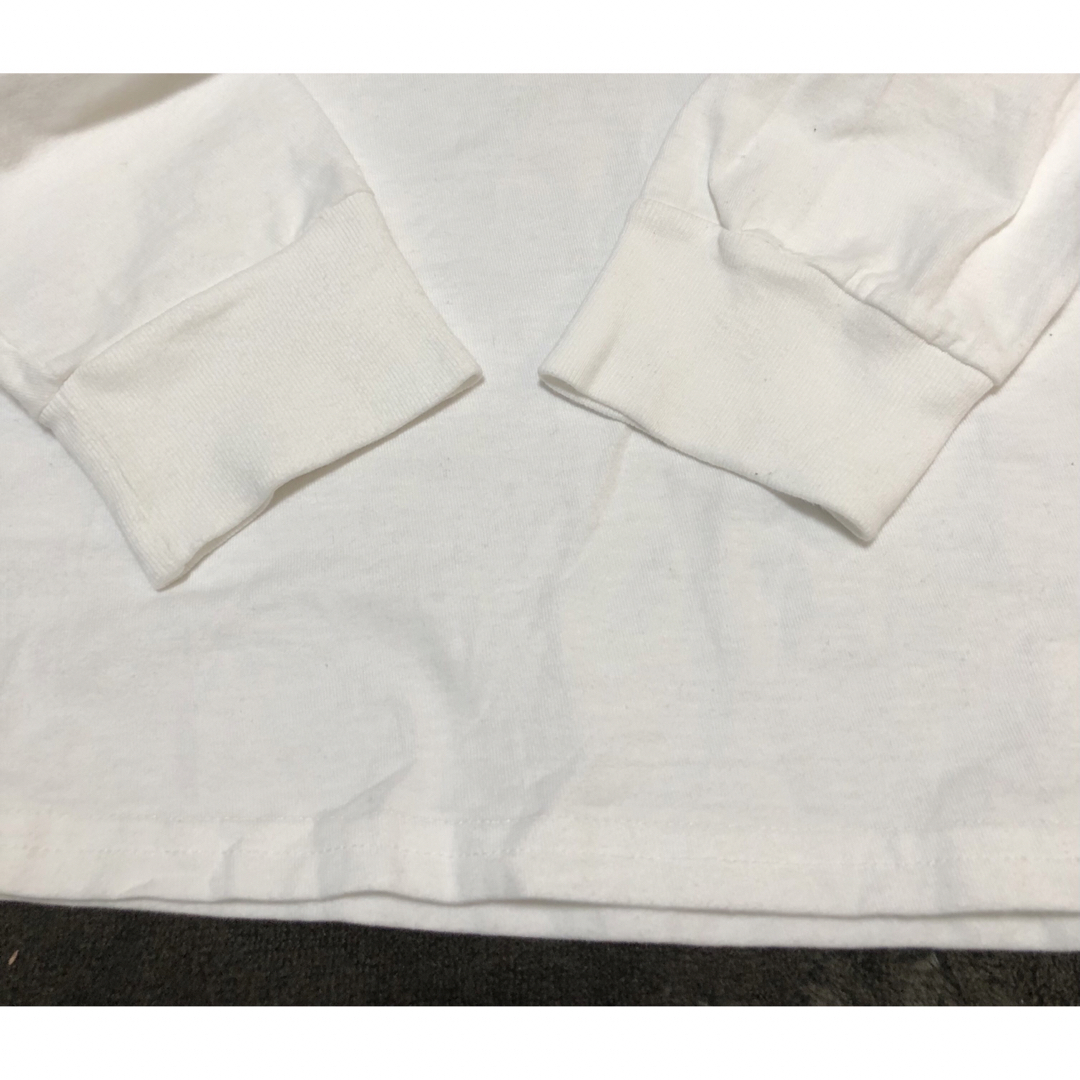 VANS(ヴァンズ)のVANS バンズ ロングTシャツ ホワイト バックプリント Mサイズ メンズのトップス(Tシャツ/カットソー(七分/長袖))の商品写真
