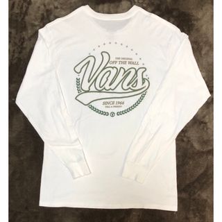 ヴァンズ(VANS)のVANS バンズ ロングTシャツ ホワイト バックプリント Mサイズ(Tシャツ/カットソー(七分/長袖))