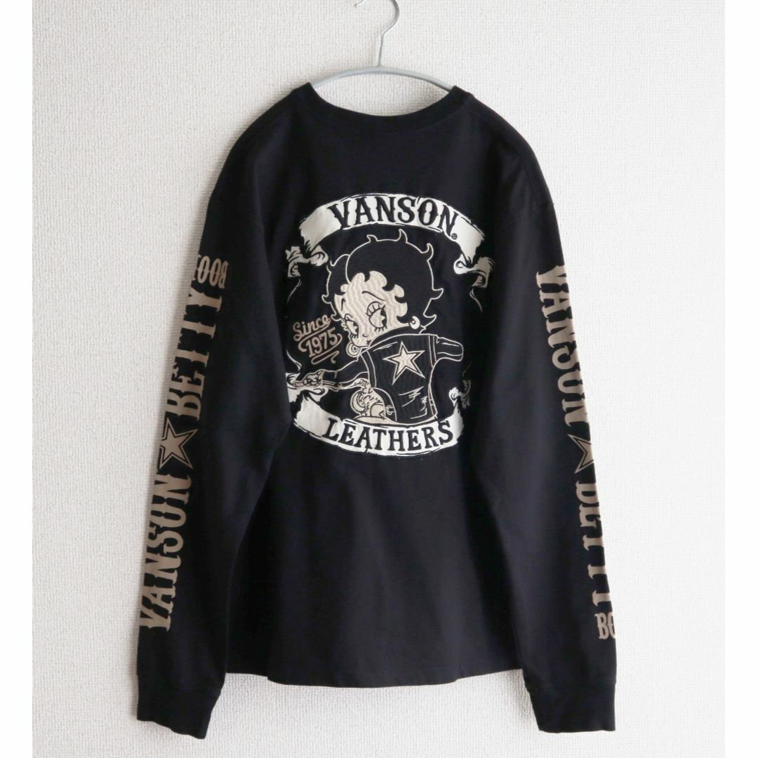 VANSON(バンソン)のVANSON × Betty Boop　コラボ ロンＴ 長袖Ｔシャツ メンズのトップス(Tシャツ/カットソー(七分/長袖))の商品写真